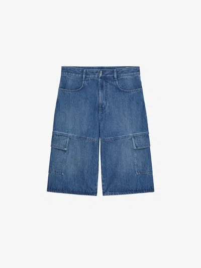 Givenchy Blue Denim Women's Shorts