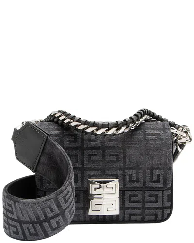 Givenchy Blue Embroidered Canvas & Nylon 4g Small Shoulder Bag (authentic Pre-  Loved) In Black