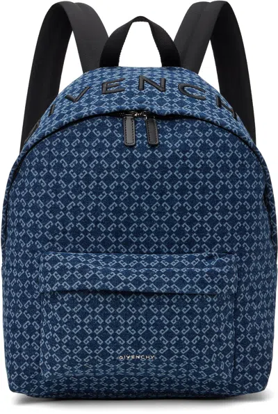 Givenchy Blue Essential U Backpack In 401-dark Blue