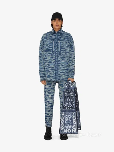 Givenchy Blue Fibres Denim Women's Jacket