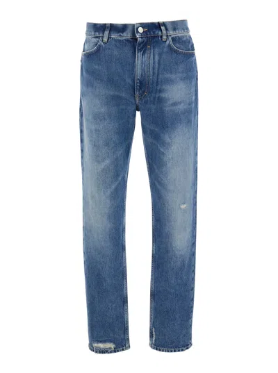 GIVENCHY GIVENCHY MEN BLUE FIVE POCKET DENIM JEANS IN MAN