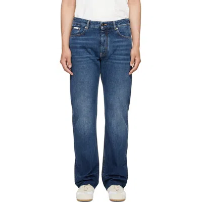 Givenchy Blue Fringed Vintage Jeans In Multi