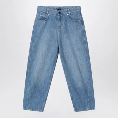 Givenchy Blue Jeans With Logo Embroidery