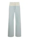 Givenchy 4g Logo Oversized Jeans In Blue