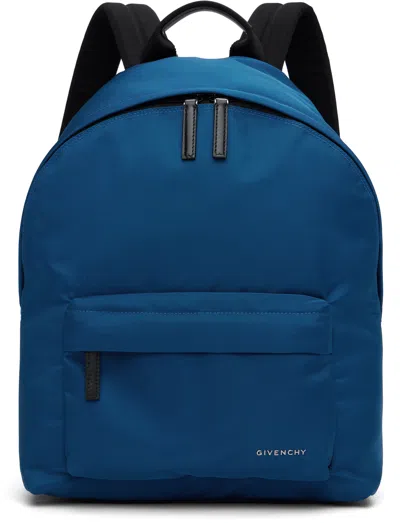 Givenchy Blue Logo Bonded Backpack