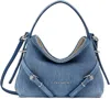 Givenchy Blue Nano Voyou Bag In 420-medium Blue