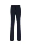 Givenchy Mens Satin-panel Flared Wool-blend Trousers Navy In Blue