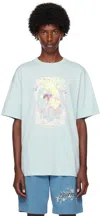 Givenchy Blue Printed T-shirt In 450-sky Blue