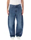Givenchy Logo Patch Relaxed-fit Jeans In Blue
