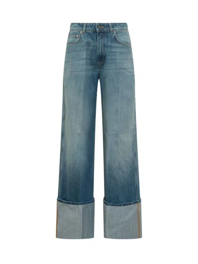 Givenchy Blue Relaxed High Rise Jeans