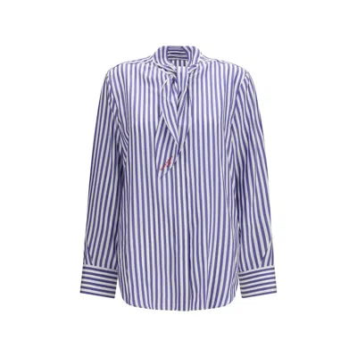 Givenchy Blue Silk Women's Blouse