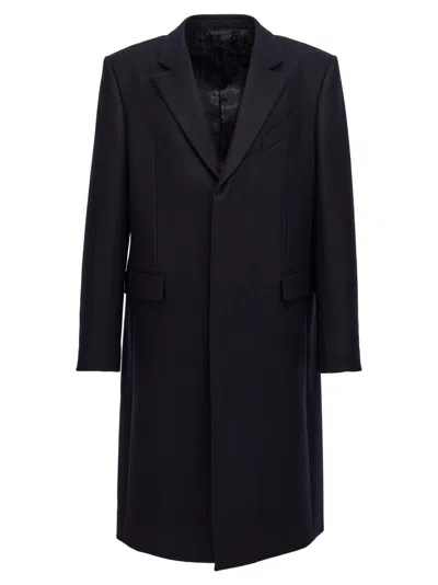 GIVENCHY MEN BLUE SINGLE-BREASTED LONG COAT, L LUXURY TRENCH COATS FOR MEN DARVEYS