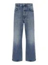 Givenchy Logo Plaque Straight-leg Jeans In Blue