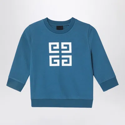 Givenchy Kids' Blue Sweatshirt With 4g Logo Print