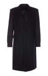 Givenchy Blue Virgin Wool Coats In Black