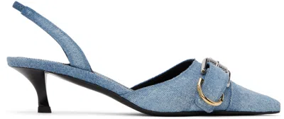 GIVENCHY BLUE VOYOU SLINGBACK HEELS