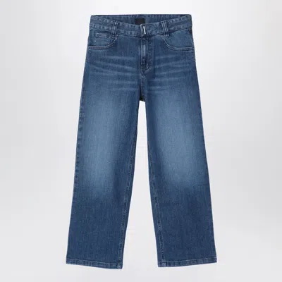 GIVENCHY BLUE WASHED-EFFECT JEANS