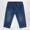 Givenchy Blue Washed-effect Jeans In Multi