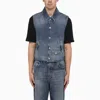GIVENCHY GIVENCHY BLUE WASHED-OUT DENIM WAISTCOAT