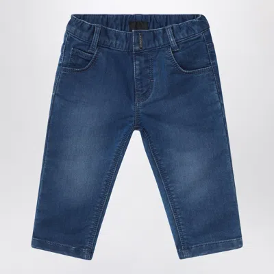 GIVENCHY GIVENCHY BLUE WASHED-EFFECT JEANS