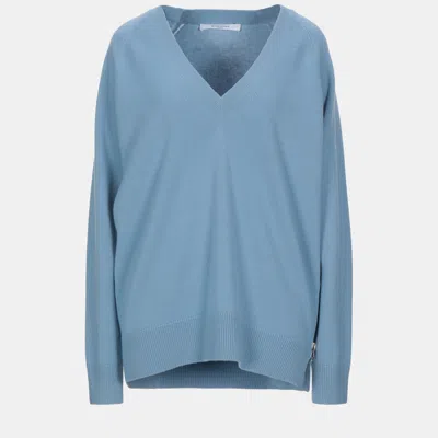Pre-owned Givenchy Blue Wool And Cashmere Sweater Xs