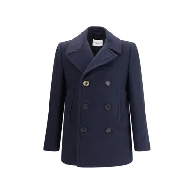 Givenchy Blue Wool Men's Coat