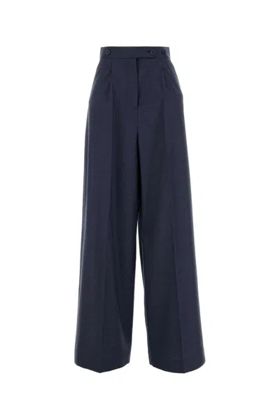 Givenchy Blue Wool Palazzo Pant