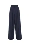 Givenchy Wool Wide-leg Tailored Pants In Denimblue