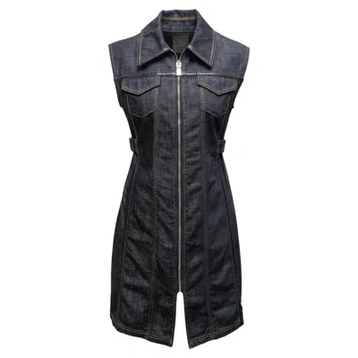 Pre-owned Givenchy Blue Zip-up  Dress Size Fr 36