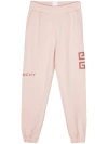 GIVENCHY BLUSH PINK BRUSHED COTTON JOGGERS