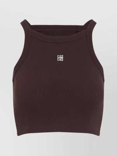 Givenchy Boat Neck Tank Top In Brown