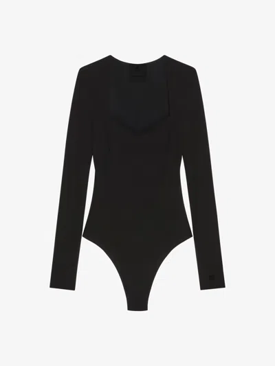 Givenchy Bodysuit In Crepe In Black