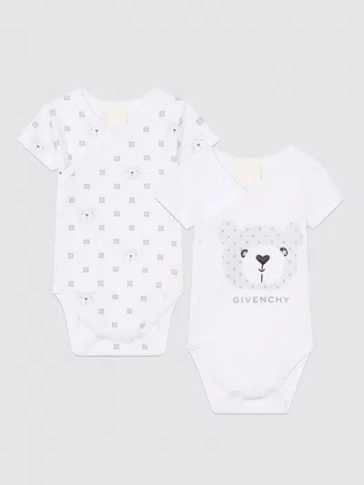 Givenchy White Set For Babies With Logo