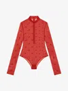 Givenchy Body In 4g Tulle In Red