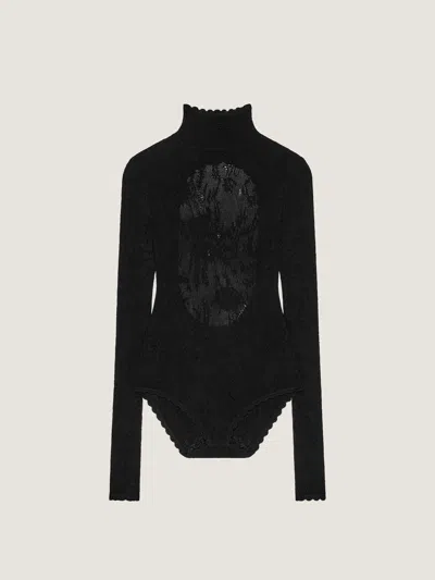 Givenchy Body En Dentelle Florale In Black