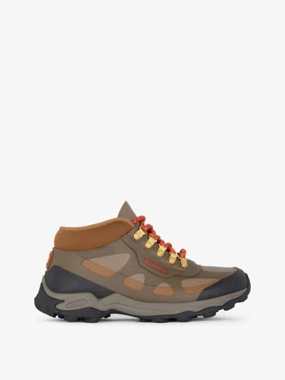 GIVENCHY BOGS LACE UP BOOTS IN RUBBER AND NEOPRENE