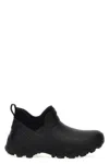 Givenchy Black Bogs Rubber Chelsea Boots In Black