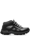 Givenchy Bogs Lace Up Boots In Rubber And Neoprene In Black