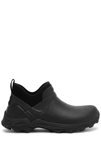 Givenchy Black Bogs Rubber Chelsea Boots In Multi