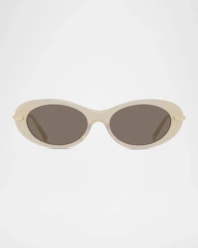 Givenchy Bold 52mm Oval Sunglasses In Shiny Pink
