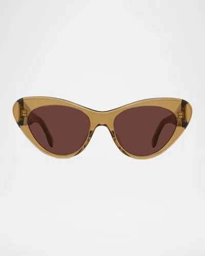 Givenchy Bold 53mm Cat-eye Sunglasses In Light Brow