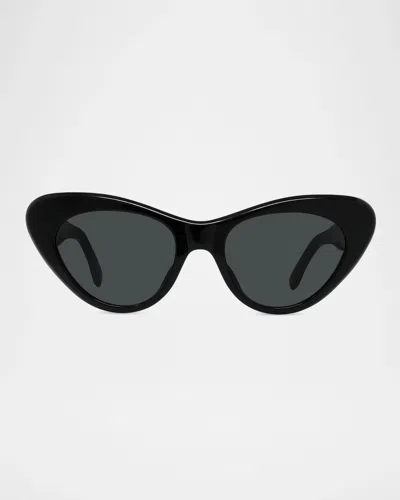 Givenchy Bold 53mm Cat-eye Sunglasses In Shiny Blac