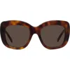 Givenchy Bold 53mm Gradient Butterfly Sunglasses In Brown