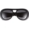 Givenchy Bold 53mm Gradient Round Sunglasses In Black