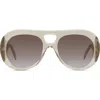 Givenchy Bold 53mm Gradient Round Sunglasses In Brown