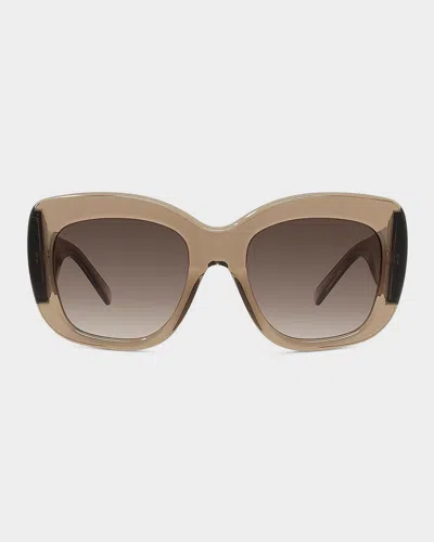 Givenchy Bold 53mm Oversized Square Acetate Sunglasses In Brown