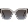 Givenchy Bold 53mm Square Sunglasses In Pink