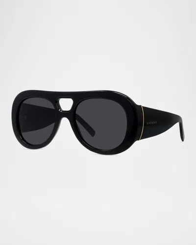 GIVENCHY BOLD ACETATE ROUND SUNGLASSES