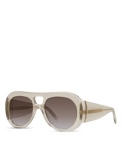 Givenchy Bold Round Sunglasses, 53mm In Neutral