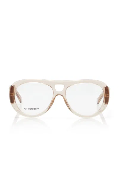 Givenchy Bold Round-frame Acetate Optical Glasses In Pink